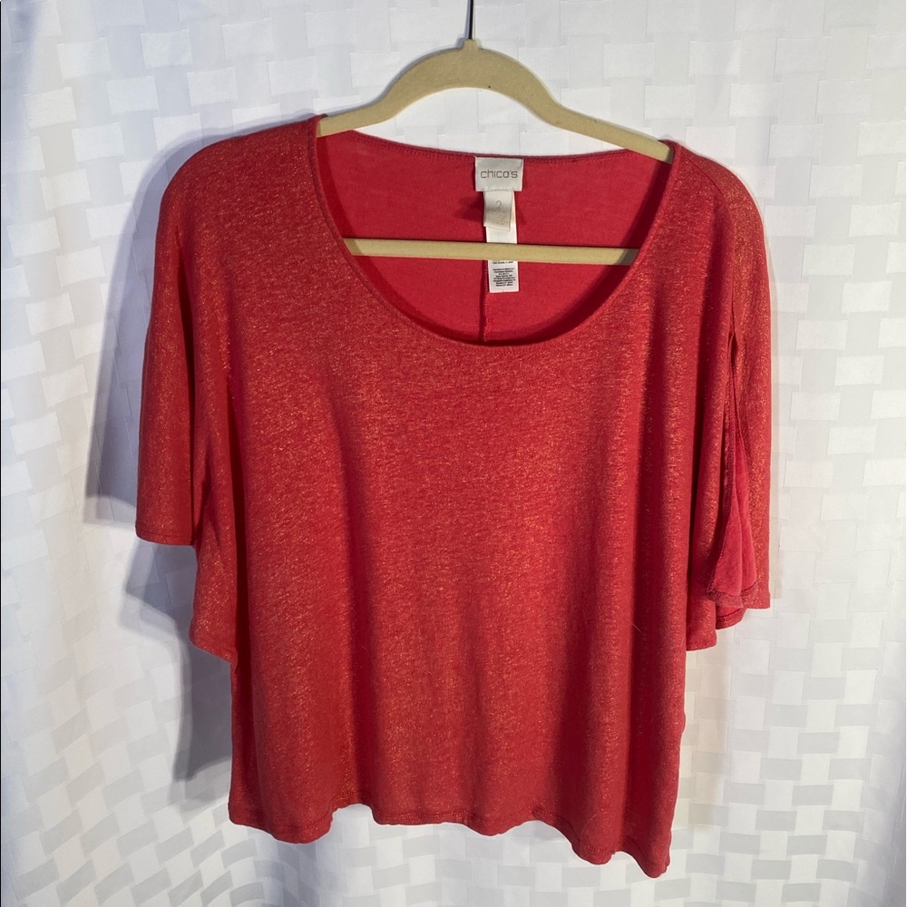Chico’s flutter sleeve top